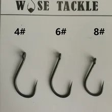 20 шт Wise снасти Barbless тефлон Choddy т крючки с прямой точкой в различных цветах-Карп Крючки-PEFE покрытием для рыбалка на Карпов