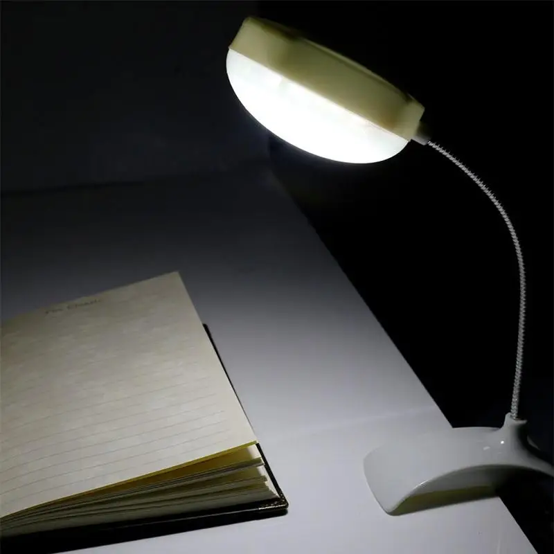  AKDSteel Clip-on Flexible LED Table Lamp Reading Study Bedside Laptop Desk Bright Light Night light
