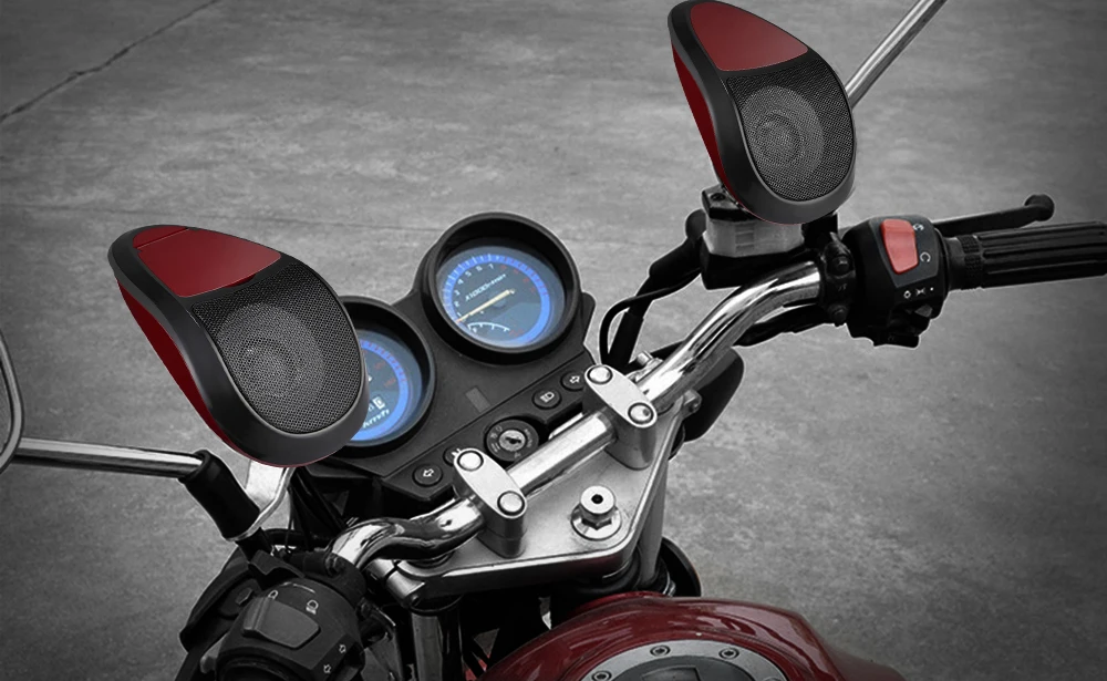 2 шт. MT493 мотоцикл Bluetooth колонки MP3 аудио плеер водонепроницаемый fm-тюнер
