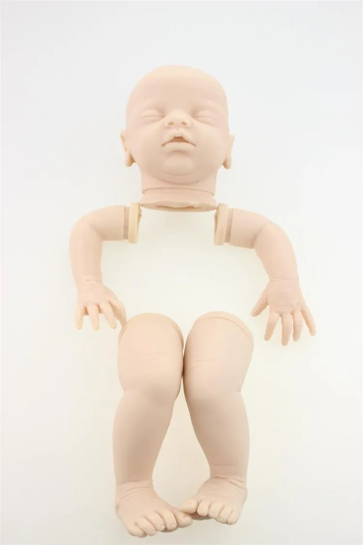 20 дюймов reborn baby doll kit/DIY reborn-doll-kits Мягкий силиконовый винил Настоящее нежное прикосновение - Цвет: unpainted blank doll