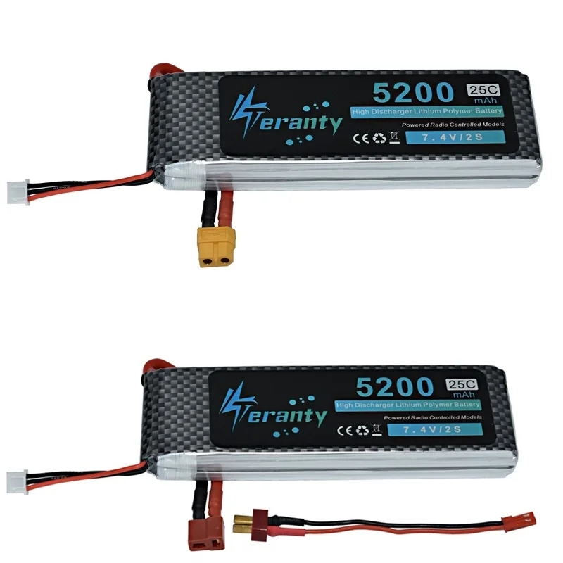 Соединители Tamiya 5200mAh 7,4 v Lipo батарея для RC автомобилей роботов самолетов вертолетов части 2s батарея 7,4 v RC беспилотный аккумулятор