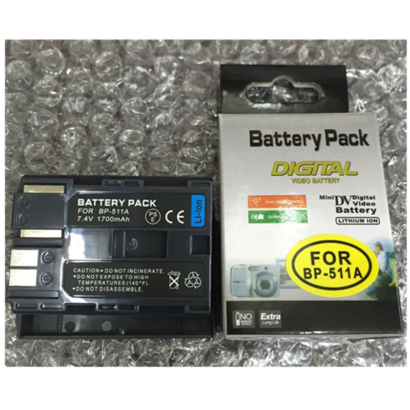 BP 511A BP 500 lithium batteries BP511A BP511 Digital camera battery