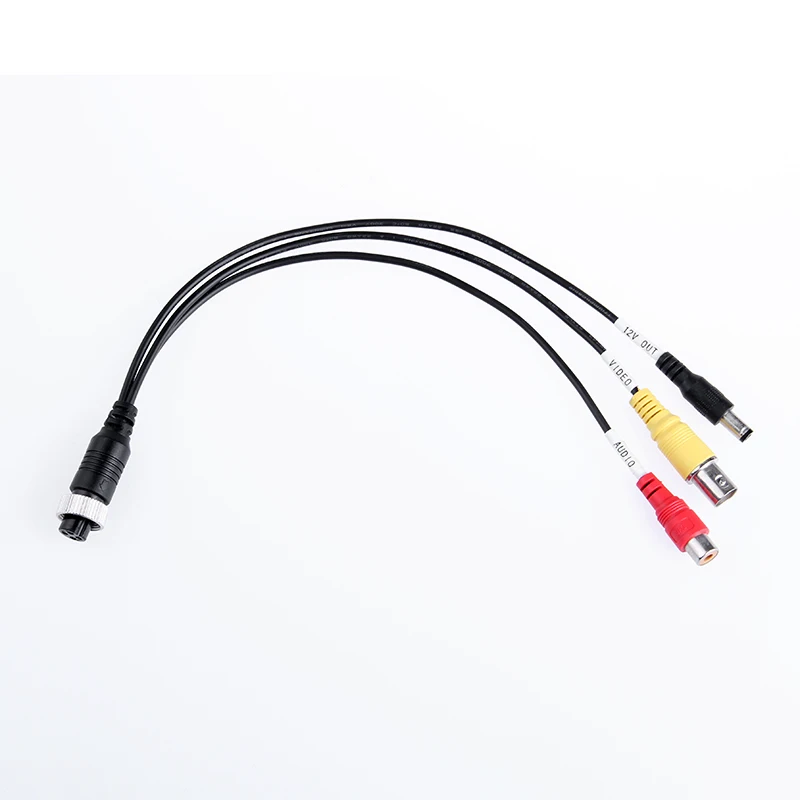 

4 Pin Aviation Cable to BNC Audio Video 12v Output Adaptor Cable