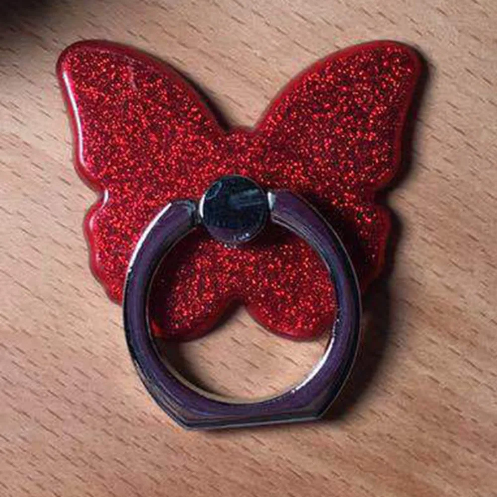 Finger Ring Holder 360 Degree Mobile Phone Smartphone Stand For iPhone X 8 7 6 Glitter Mount For Samsung Cell Round Phone Holder