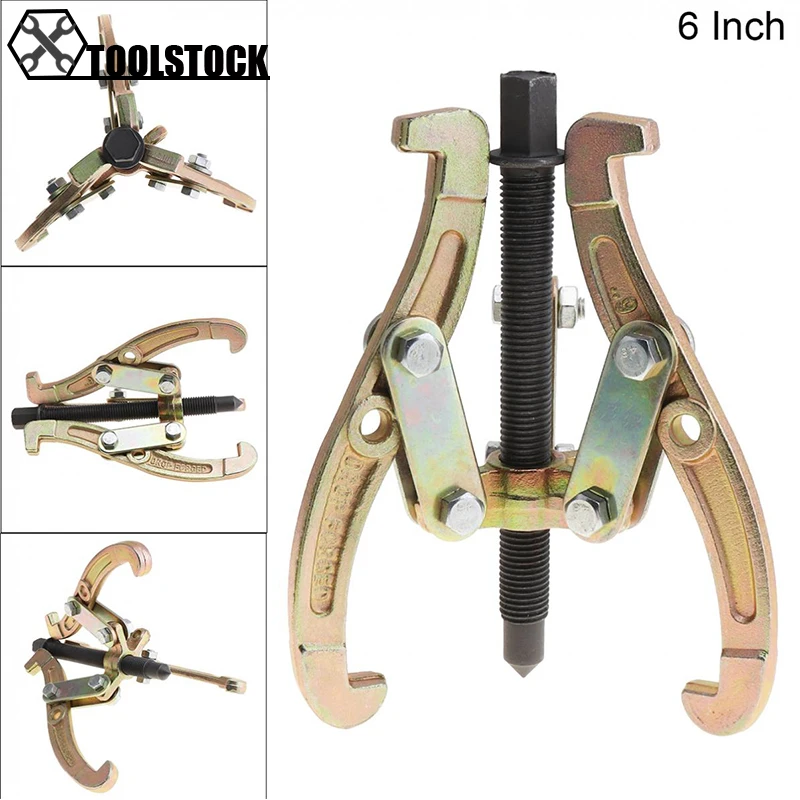 6 Inch 2 Claw / 3 Claw Bearing Puller Multi purpose Rama with 4 Single Hole Claw Pullers for Car