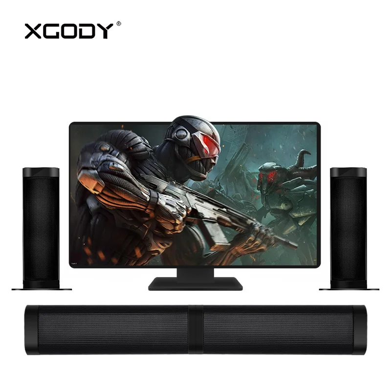 

Origional XGODY E6000 TWS Wireless Soundbar Aux-In Bluetooth Speaker for PC Laptop Phone Subwoofer TV Sound Bar Column Altavoz