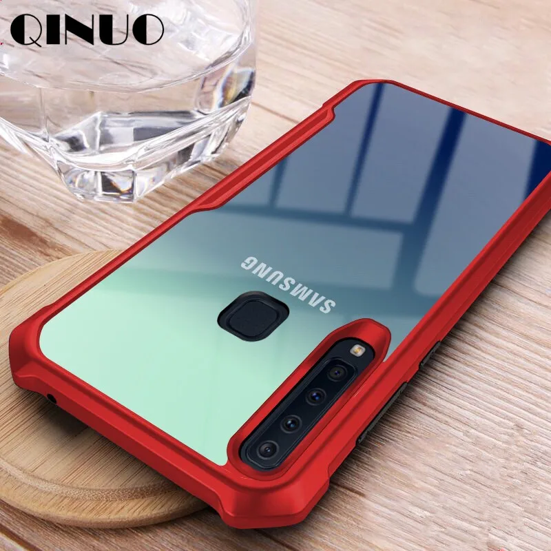 

QINUO shockproof Soft edge Case For Huawei P30 P30 Pro P20 Lite Mate 20 Pro Nova 4 3E For Samsung S10 Plus S8 S9 Plus Cover Capa