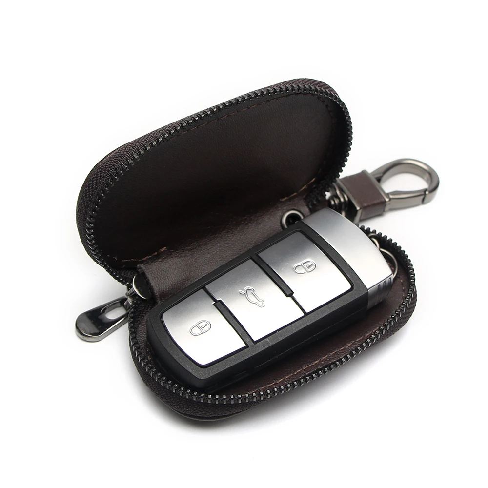 

Hand Woven Car logo Key Bag Wallet Automobie Zipper Keychain For Subaru Tribeca Impreza Legacy Women Housekeeper Keys Organizer