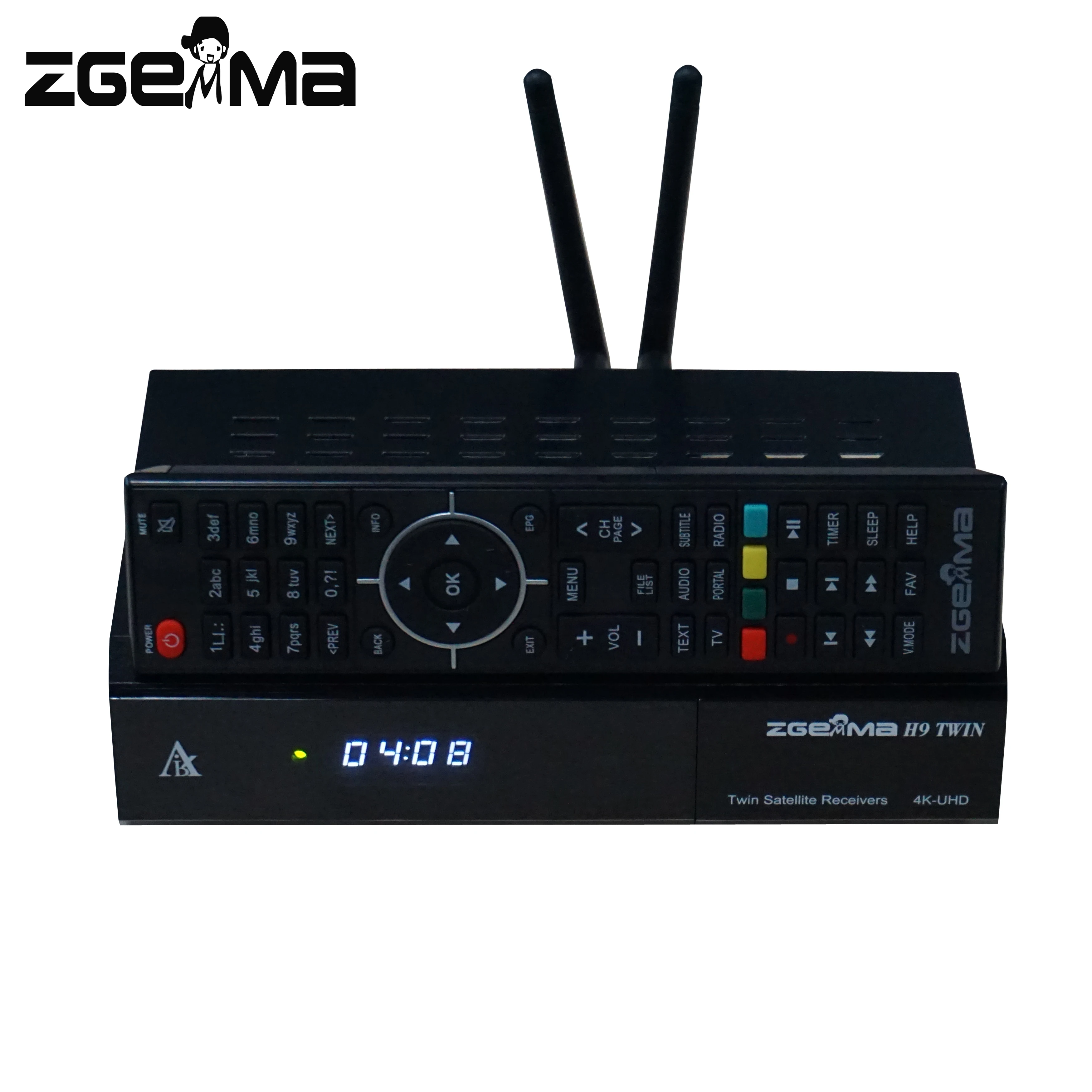 2 шт./партия zgemma h9twin Engima2 Linux двойной DVB S2X CA+ два CI+ со встроенным wifi