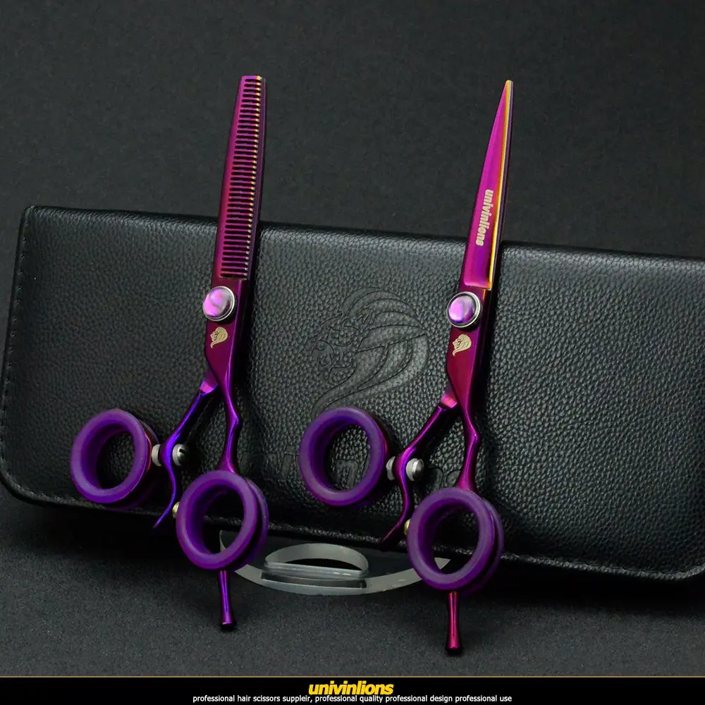 Tesouras de Cabeleireiro Tesouras de Corte de Cabelo Univinlions Giratória Japonês Voando Giratório Polegar Tesoura Rotativa 6 20 Univinlions 6