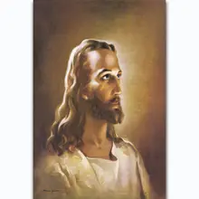 Retrato religioso de la vendimia de Jesucristo caliente de la impresión del arte 14x21 24x36 27x40 pulgadas cartel de seda pared lienzo decoración X-283