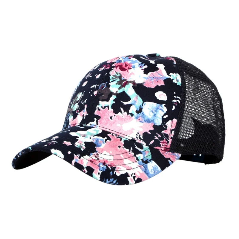 Цветок печатных гольф Hat Для женщин Snapback Кепки Running теннисная Кепка цветочный Casquette на кнопках сзади Кепки Gorras Для мужчин Спорт Hat - Цвет: C