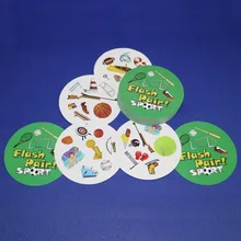 Flash par animais esporte & alfabeto ponto para crianças família diversão duplo encontrá-lo jogo de cartas versão inglês