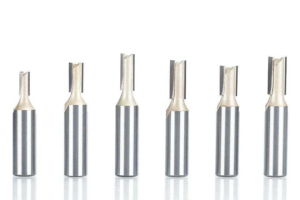 HUHAO 1pcs 1/2"Shank 2 flute straight bit Woodworking Tools Router Bits for Wood Tungsten Carbide endmill milling cutter