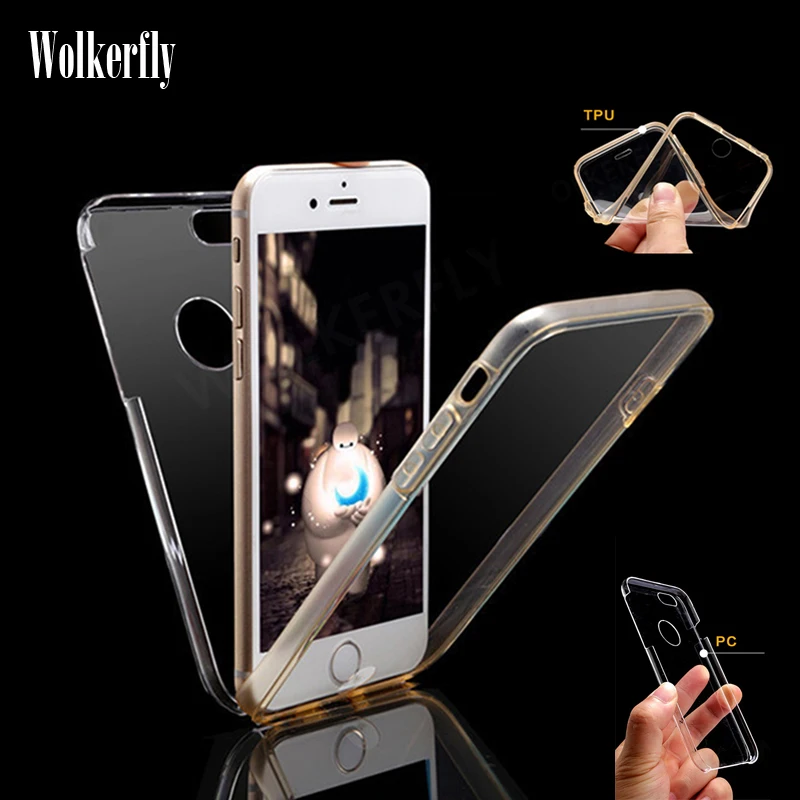 

360 Full body Cover Case For Samsung Galaxy S6 S7 Edge S8 S9 Plus A6 A8 Plus J4 J6 J8 2018 Note 8 Note 9 On Hard PC + TPU Clear