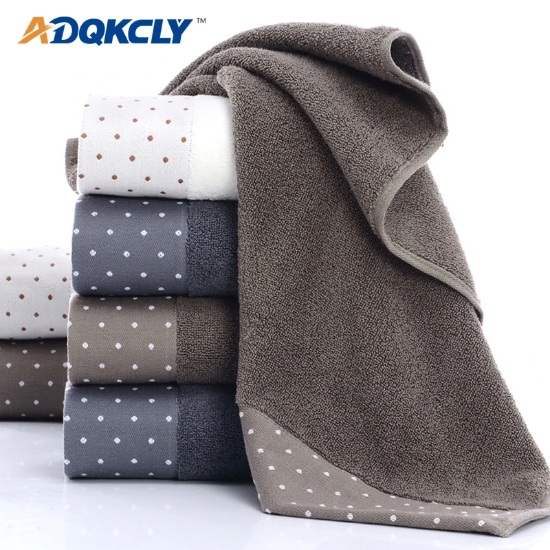 Впитывающее полотенце в горошек для лица ADQKCLY 100% хлопок кожи густые волосы рук