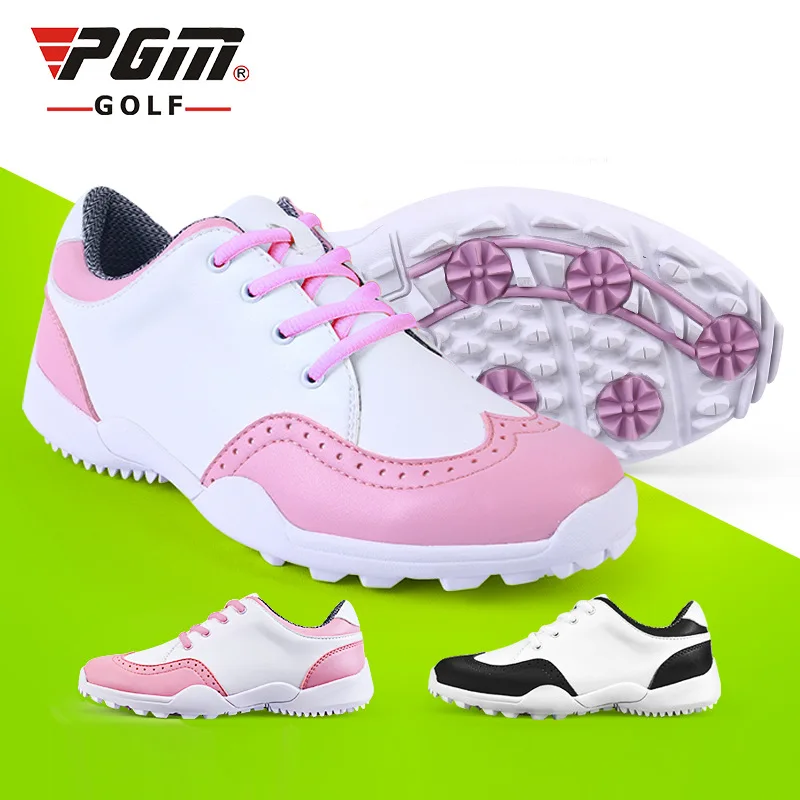 

2018 PGM High Quality women golf shoes Women summer Breathable Waterproof sport shoes Super Fiber British Sneakers