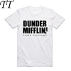 Camiseta blanca de manga corta con cuello redondo para hombre y mujer, ropa de calle Harajuku con estampado de serie de televisión, Dunder Mifflin, s-xxx, 2022 ► Foto 1/2