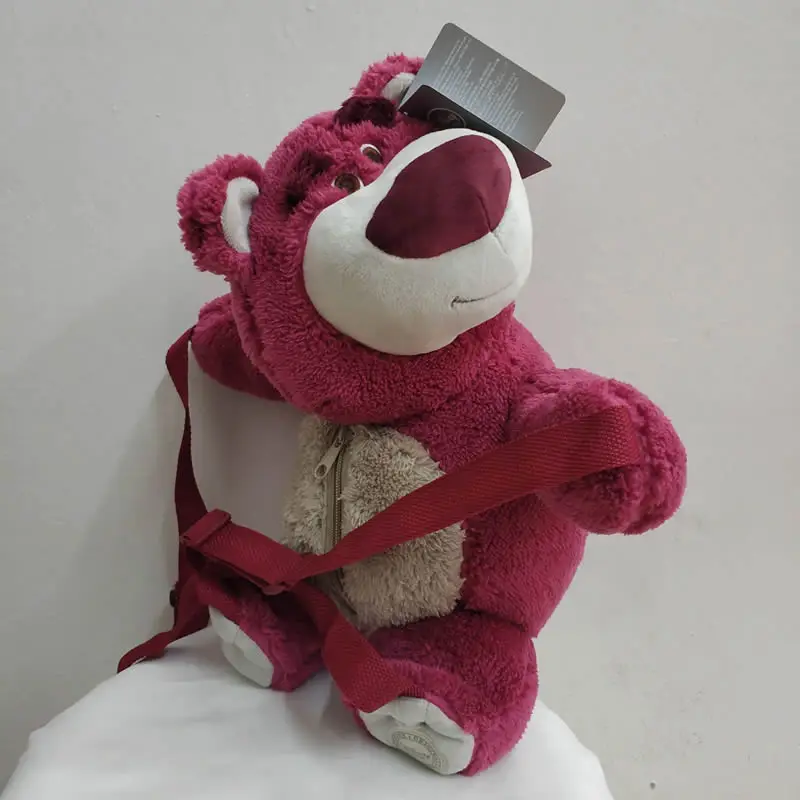 40 см 15,7 ''История игрушек Lotso Клубника Huggin Медведь Рюкзак Чучела медведь супер мягкие игрушки для детей подарок для девочек