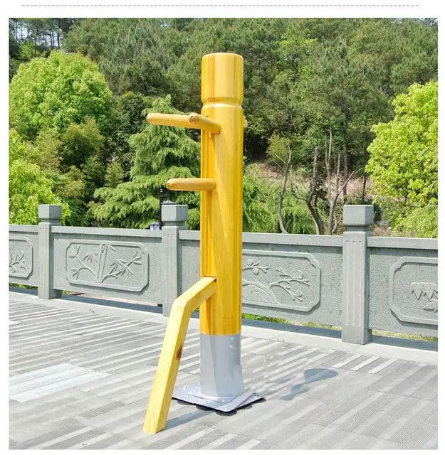 Best price at $504 Cheap Factory price! Patent Wing Chun Wooden Dummy,one punch man kung fu training mook jong,Ip Man Chinese martial arts