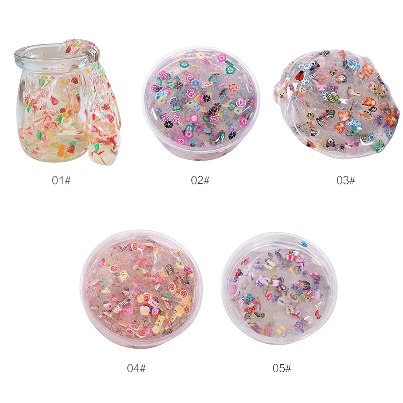 Drop Shipping Clear Slime Toys Modeling Clay Fluffy Box Putty Plasticine Toys Antistress Play Soft Light Clay Kits Slime Butter Drop Shipping Clear Slime Toys Modeling Clay Fluffy Box Putty Plasticine Toys Antistress Play Soft Light Clay Kits Slime Butter