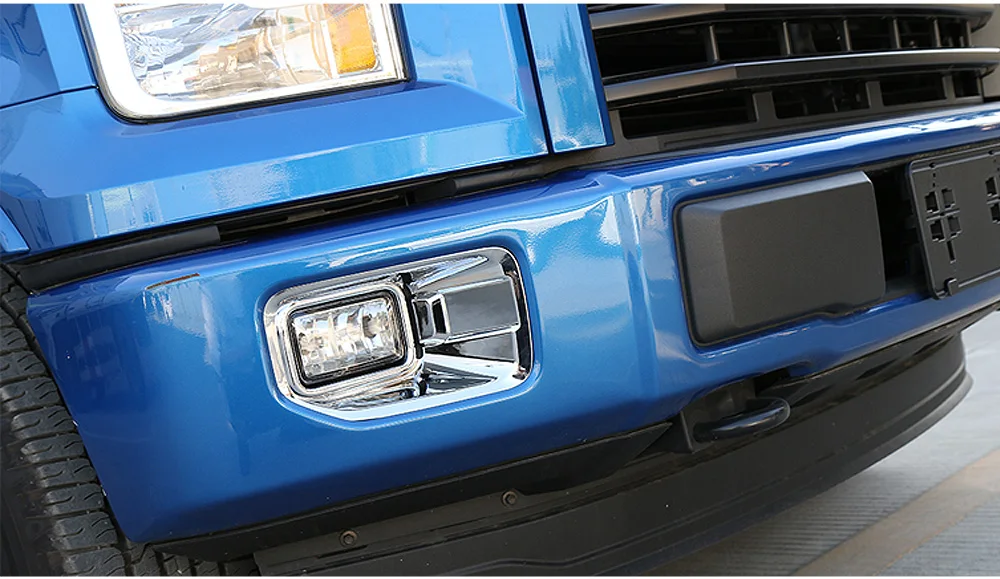 Зависания Chrome Красный ABS экстерьера автомобиля Туман свет лампы украшения крышка отделка наклейки подходят для Ford F150 2015 до автомобиля стиль