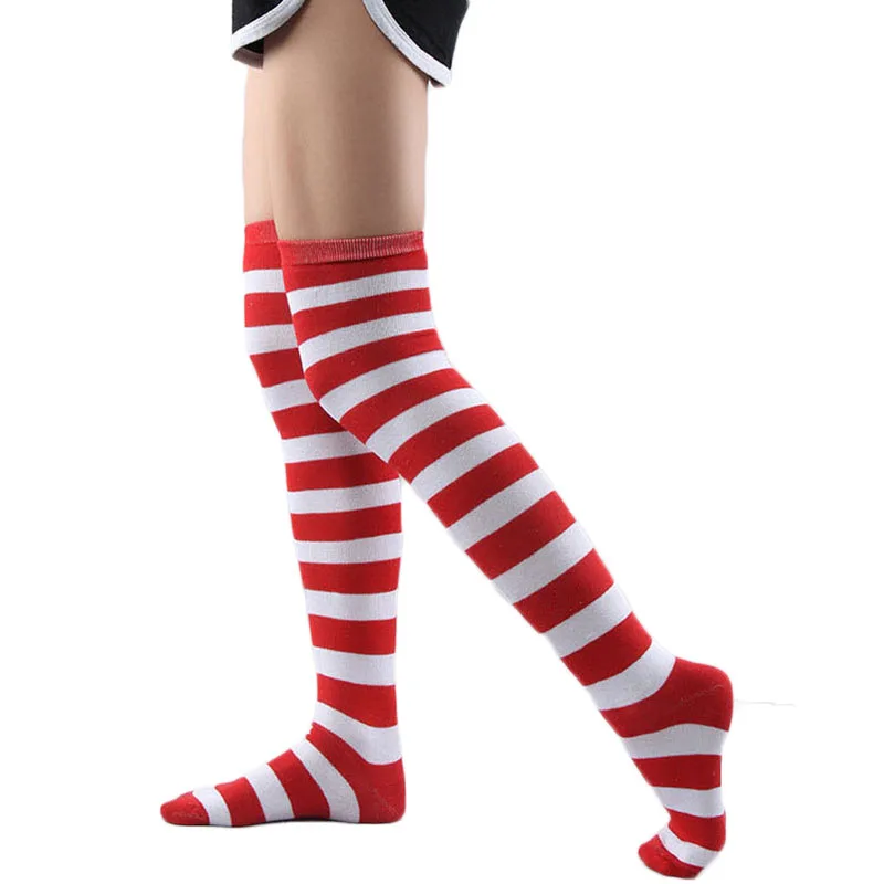 Halloween Lovely Student Anime Cosplay Strip Long Stocking For Girl Thigh High Over Kneel Sock Sexy Women Warm Onesize Stockings