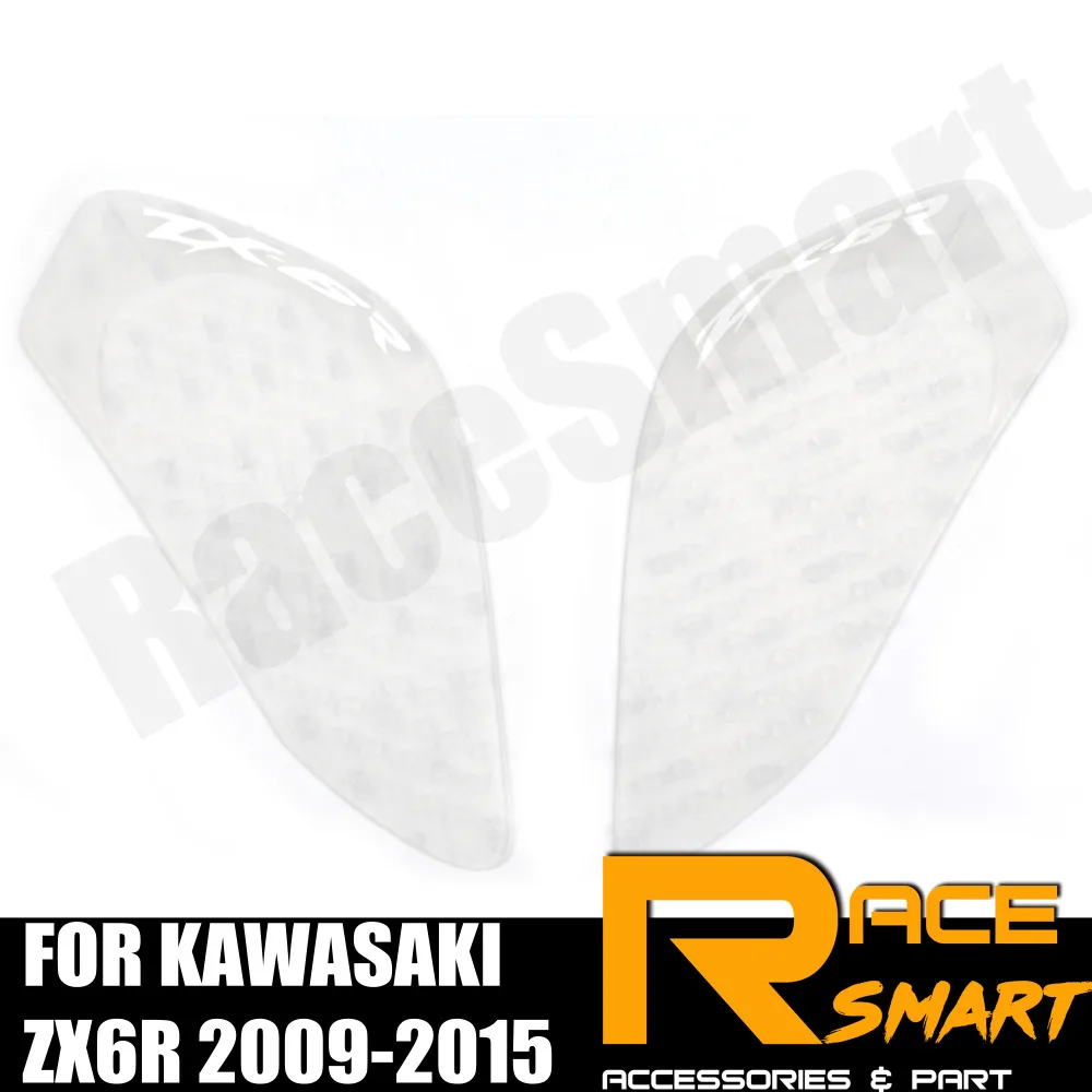 Бензобак Мотоцикла Колодки для KAWASAKI NINJA ZX6R 2009-2015 Колено Возьмитесь протектор защитный топлива Стикеры Сторона Pad ZX-6R ZX 6R