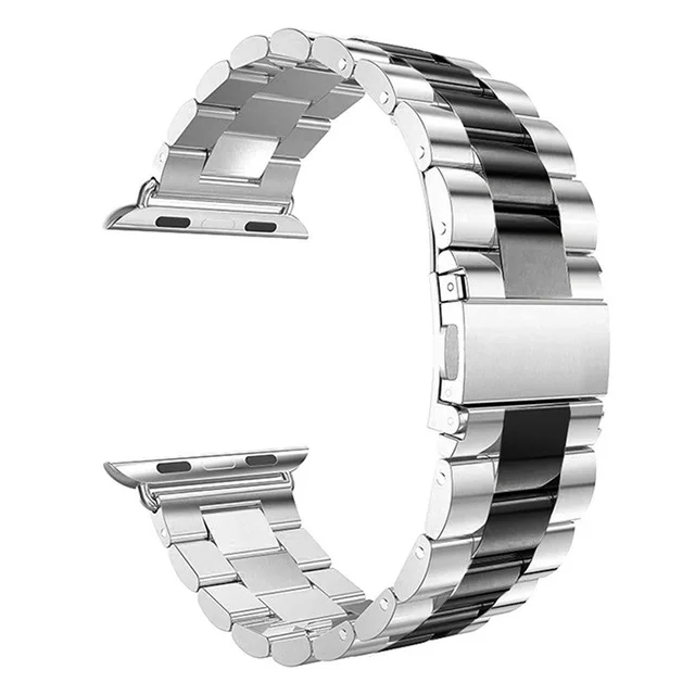 Ремешок для часов Apple Watch Band 4 3 2 38 40 42 44 мм спортивный браслет из нержавеющей стали