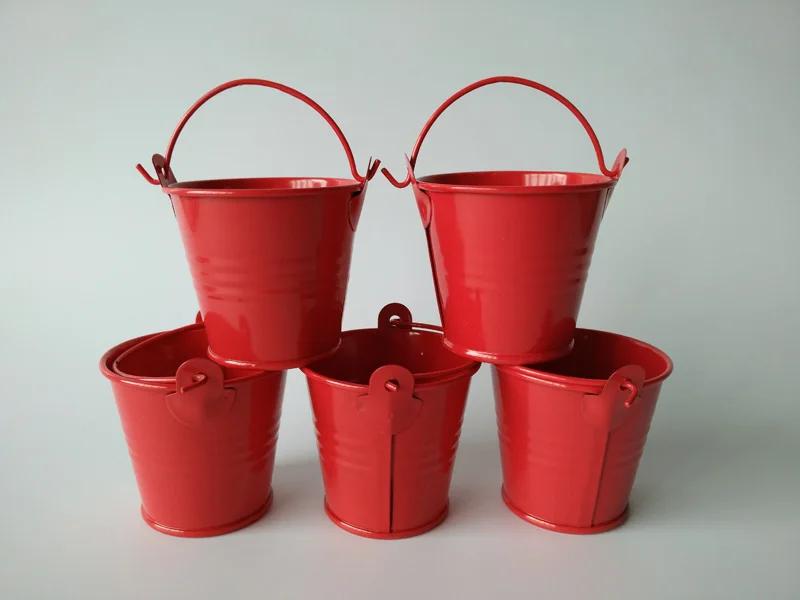 Buy 100Pcs/Lot Wholesale Metal tin Pail for party Mini