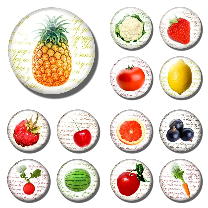Стеклянный для холодильника с изображением фруктов, сосны, яблока, декоративного магнита, клубники, вишни, яблока, лимона, апельсина, помидора, фруктов, магнита на холодильник, магнитная наклейка