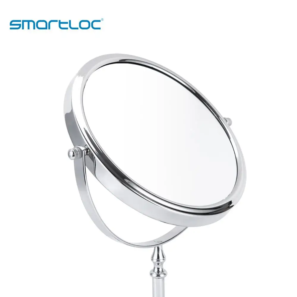 Smartloc 20 سنتيمتر 2 الوجه الحديد حامل جولة الحمام مرآة حمام مرآة الغرور 360 ° الدورية منضدة الزينة غرفة نوم