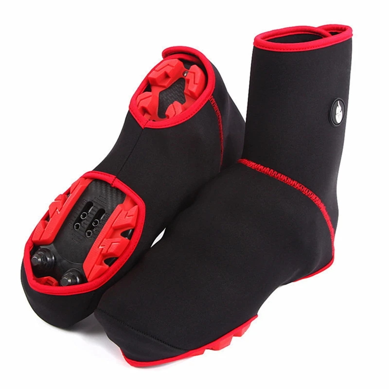 Black Red Winter Waterproof Sports Bike Cycling Shoe Cover Bicycle Riding Shoe Cover Outdoor