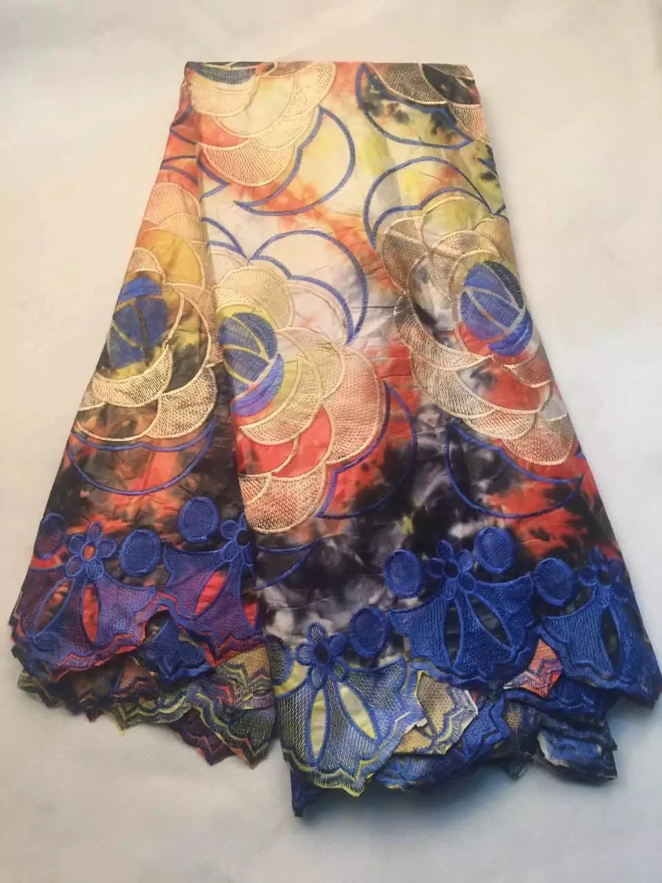 Sale High quality african tie dyed fabric cotton bazin riche fabric