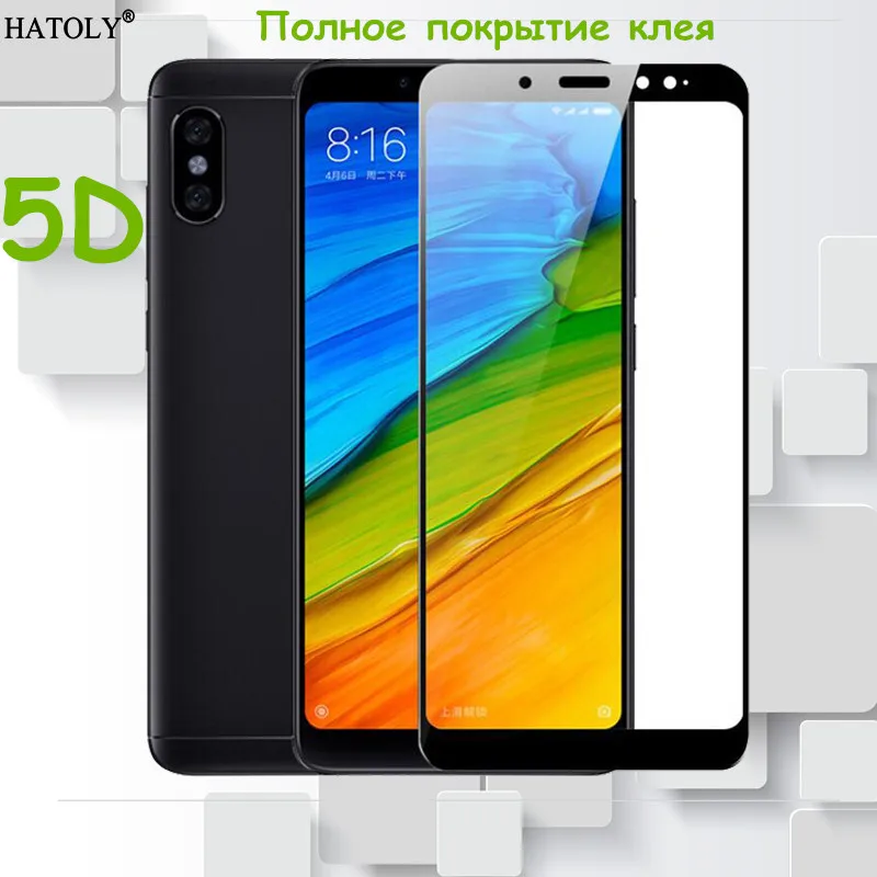 

5D For Glass Xiaomi Redmi Note 5 Pro Mi 8 Note 3 Mix 2s 4x A1 Plus Full Glue Cover Tempered Glass Redmi Note 5 Screen Protector