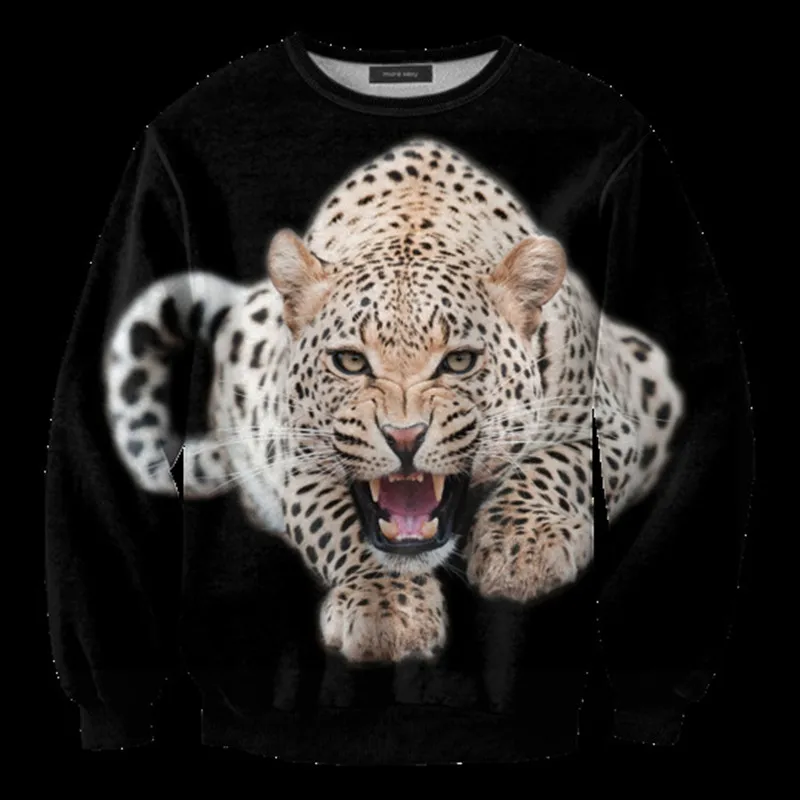 

Harajuku 3D Print Animals Tiger Leopard Sweatshirts Coat Men Women Cartoon Fashion Hoodies Tracksuit streetwear Hoodies Tops