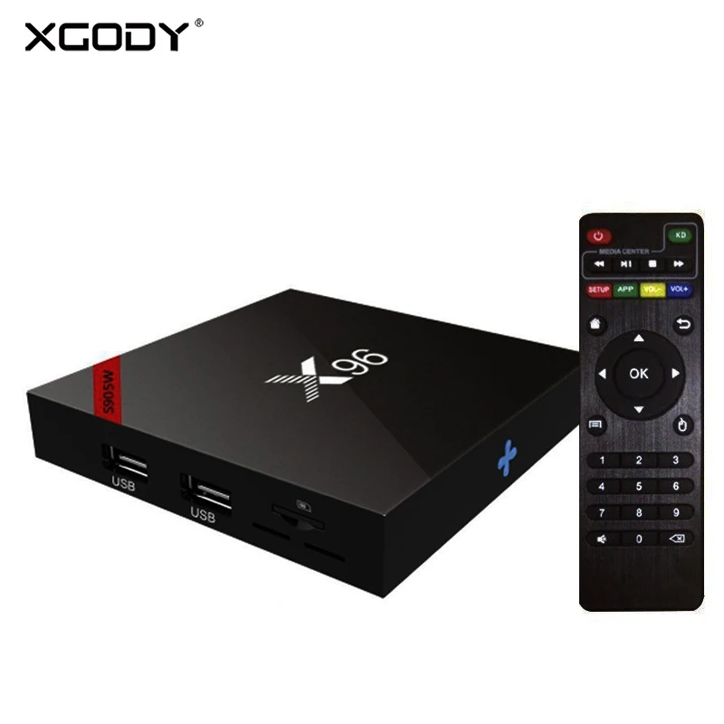 Xgody X96 Android ТВ Медиаплеер коробка 2 Гб + 16 S905W четырехъядерный процессор поддержка 4G