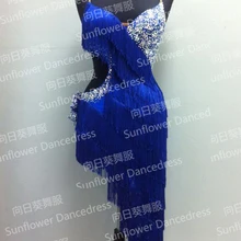 Румба джив Чача платье для латинских танцев, бальное платье, Одежда для танцев, платье с бахромой для латинских танцев, платье Подсолнух для танцев