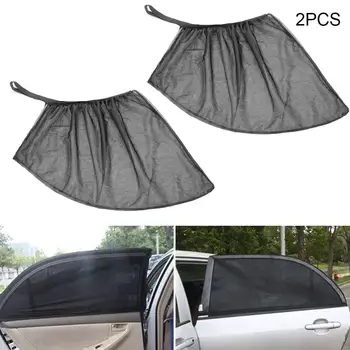 

2Pcs Auto Car Sunshade 100x52cm Side Rear Window Sun Shade Mesh Car Visor Shield Cover UV Protection Adjustable Curtain