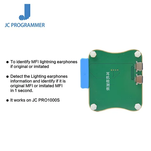 JC Pro 1000 S PCIE NAND программер JC P8 P7 чехлы для телефонов iPhone 7 7 P 8 8 P X XSMAX XR iPad PRO чтения и записи об ошибке Тесты приспособление - Цвет: Earphone Tester