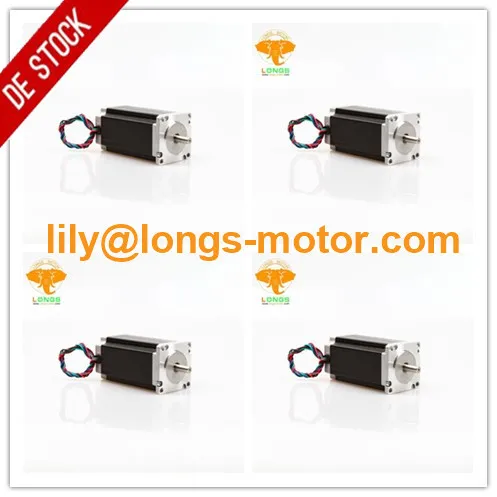 EU FREE! LONGS-MOTOR 4PCS Nema23 Stepper Motor Single Shaft 57BYGH 23HS9442 4.2A 435oz-in 112mm Embroidery Pump | Обустройство дома