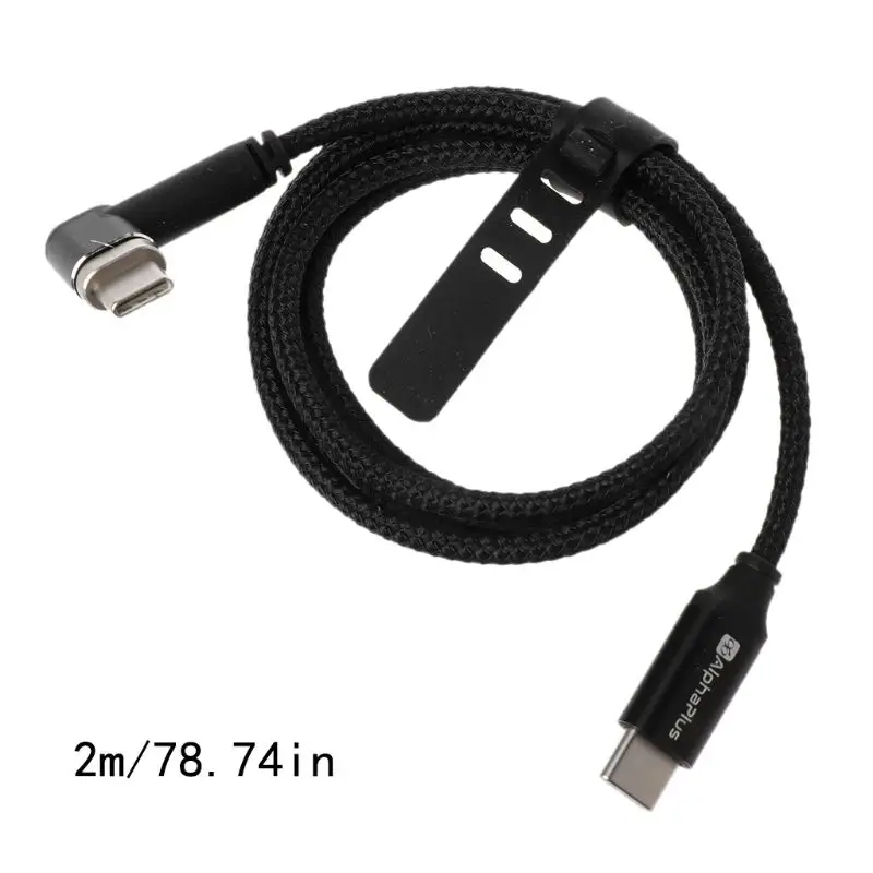 

2019 1PC 4.3A 87W Magnetic Type C to Type C Charge Cable for MacBook Samsung S9 S8 Huawei Digital Power Cables 2m