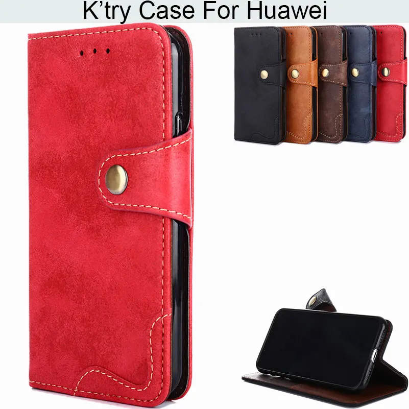 

K'try Novel Pu Leather Phone Case For Huawei Nova 2 2S Plus 3 Y5 Y6 Y7 2017 Y6 2018 Honor Play 7A 8X