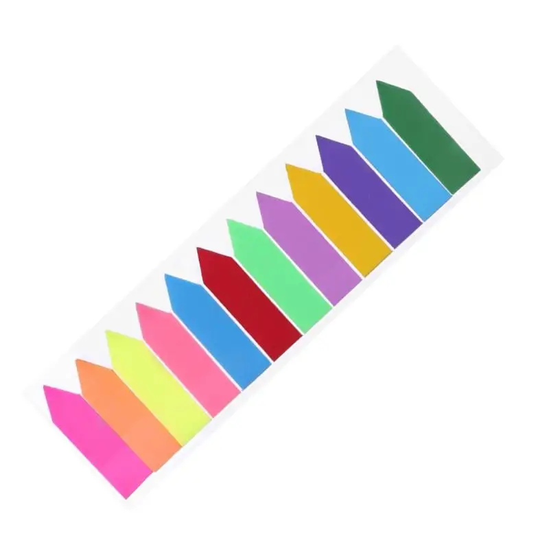 100/240pcs 6/12 Colors Sticky Notes Index Memo Pad N Times Label Paper Bookmark Sticker Sign Message School Stationary Supplies - Color: 240pcs 4.8x1.2cm 02