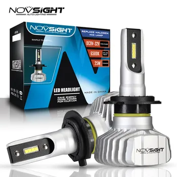 

NOVSIGHT Car Headlight H4 LED H7 LED H1 H11 H3 9005 hb3 9006 HB4 50W 10000LM 6500K 12V 24V Auto Headlamp CSP Fog Light Bulb