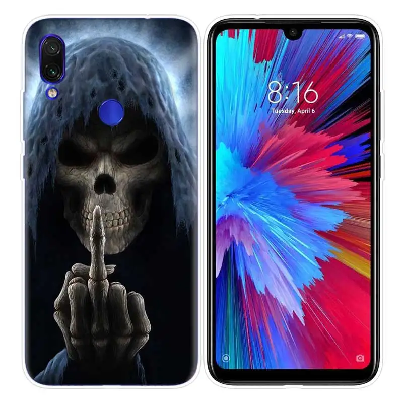 Чехол с черепом для Xiao mi Red mi Note 7 7S K20 Y3 GO S2 6 6A 7A 5 Pro mi Play 9T A1 A2 8 Lite Poco F1