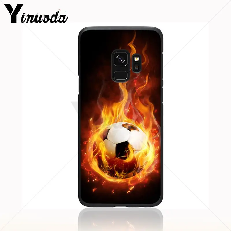 burning fire football field sports