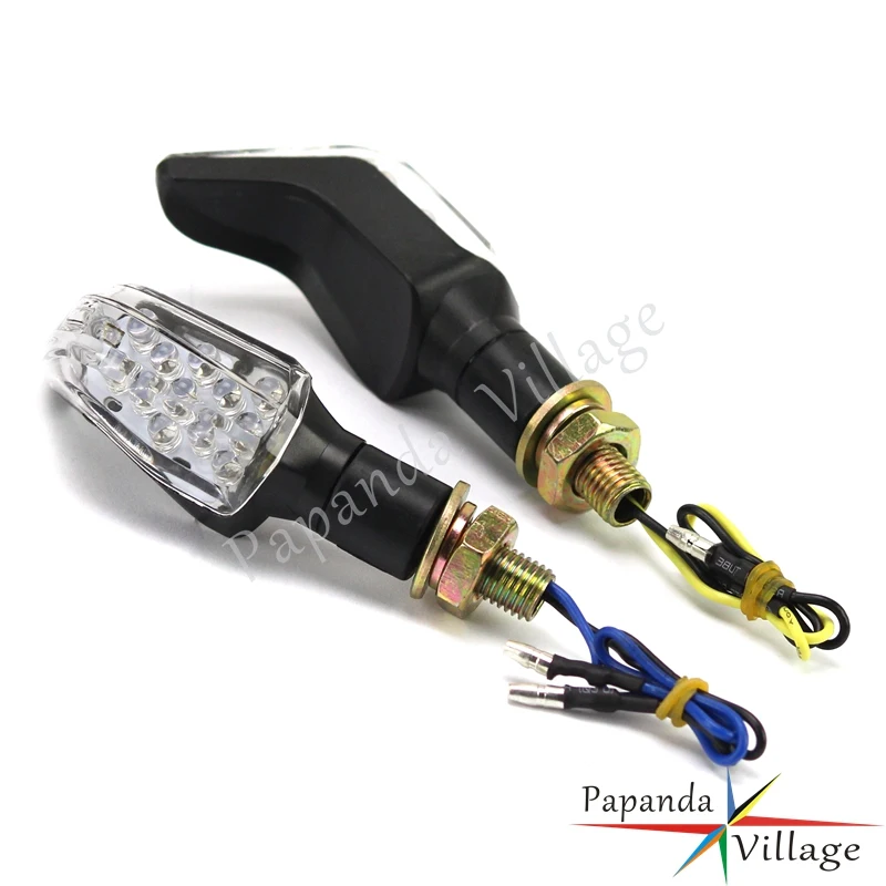 cheap Motorbike Amber 12V LED Blinker Turn Signal Light Indicator Flasher Blinker Lamp w Resistors for Harley Chopper Street Bike