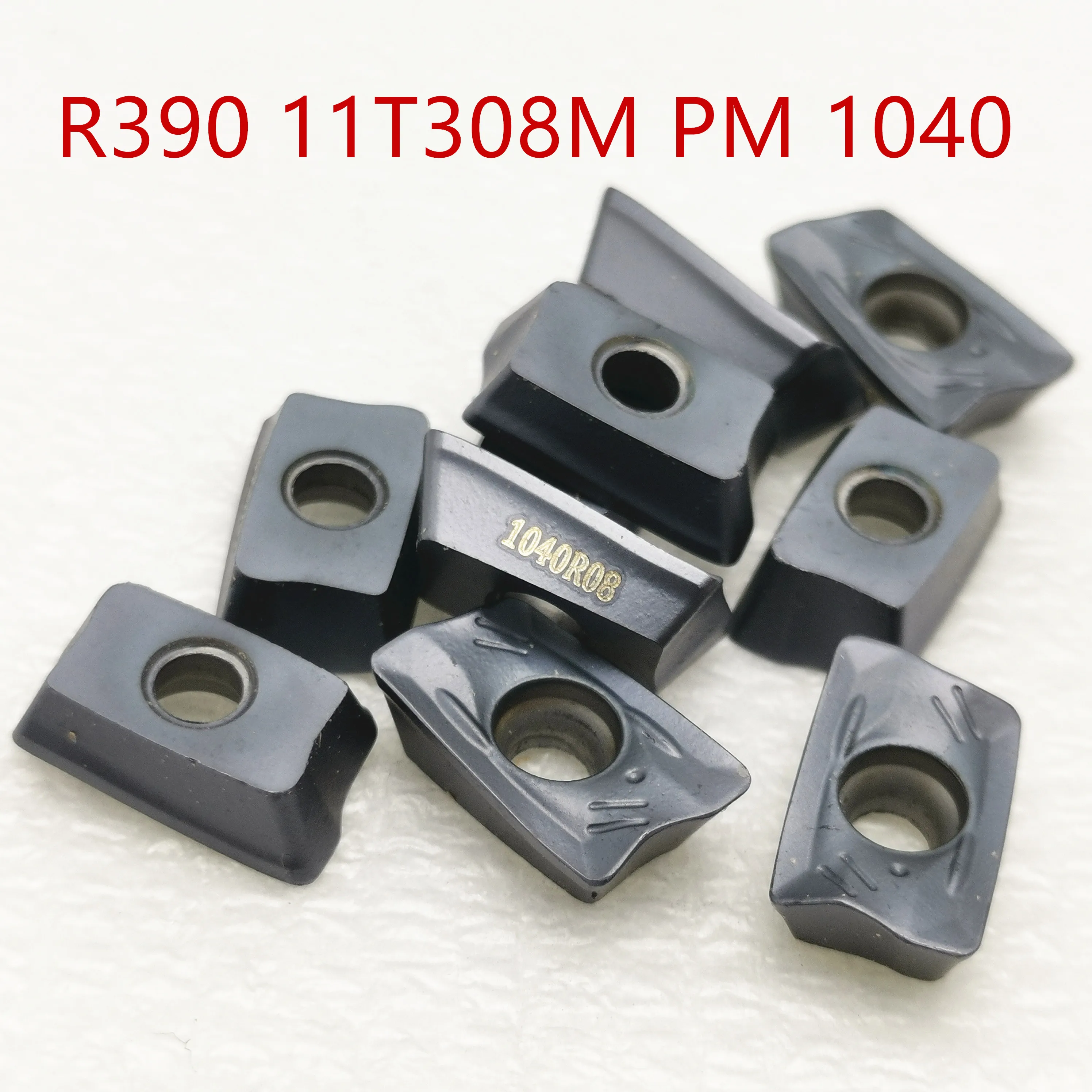 

R390 11T308M PM 1040 carbide inserts for indexable face milling turning tool cutter CNC milling machine cutting tool R39011T308M