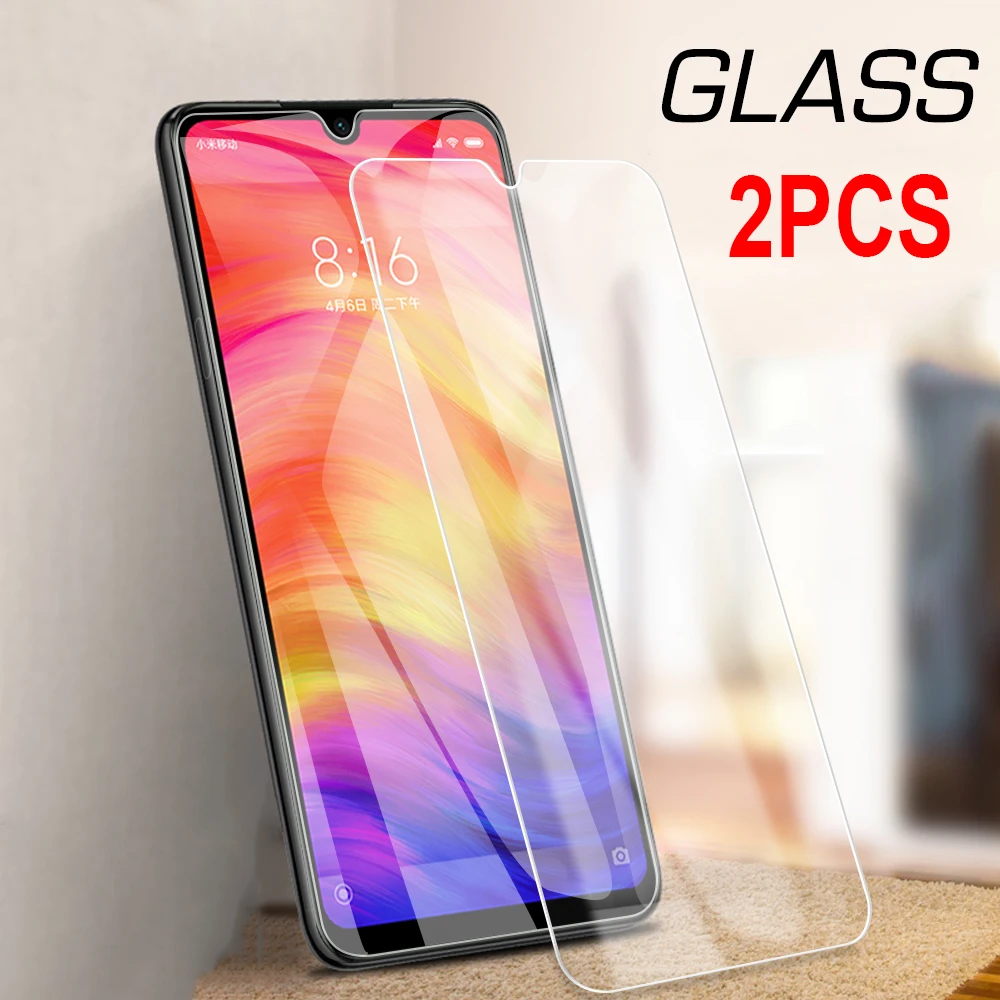 

2PCS/Lot 9H Tempered Glass For Xiaomi Redmi Note 7 6 Pro 5 Plus 6A Screen Protector Transparent Cover Front Film Protection
